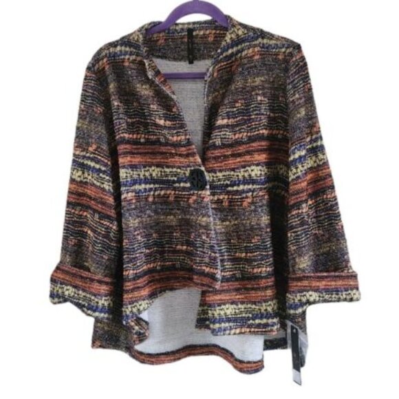 IC By Connie K Single Button Multi Color Single Button Jacket Blazer Size XXL - Picture 1 of 7